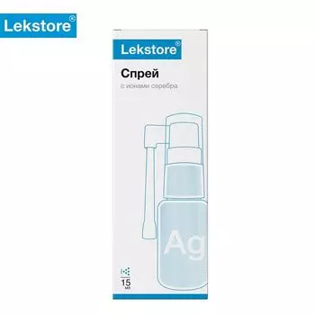 Средство гигиеническое с ионами серебра спрей Lekstore/Лекстор 15мл