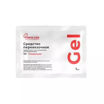 Средство перевязочное гидрогелевое противоожоговое и ранозаживляющее стерильное ЭверсЛайф-Гель Evers Life пак. 10г