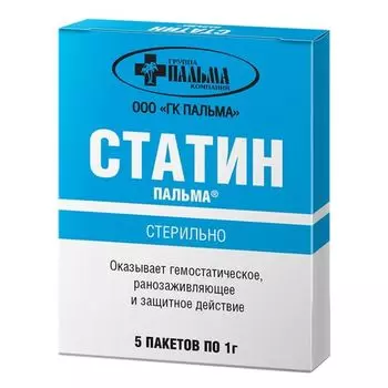 Средство перевязочное порошкообразное Статин-Пальма пак. 1г 5шт