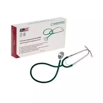Стетоскоп медсестринский 04-АМ300 зеленый