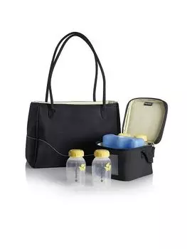 Сумка с контейнерами-бутылочками для хранения молока Medela/Медела