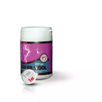 Супер Вул плюс Polidex витамины для шерсти таблетки для кошек 200шт