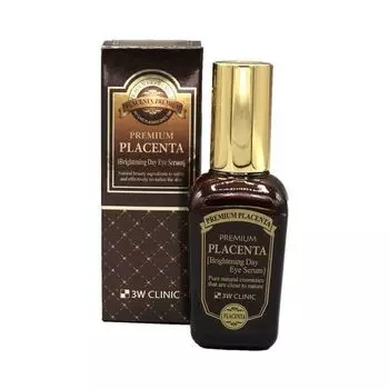 Сыворотка увлажняющая д/области вокруг глаз Premium placenta brightening 3W Clinic 50мл