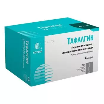 Тафалгин раствор для п/к введ. шприц 4мг/мл 1мл 10шт