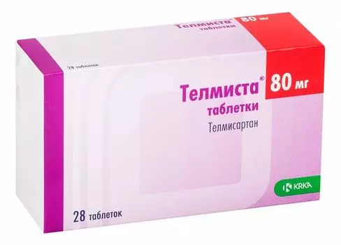 Телмиста таблетки 80мг 28шт