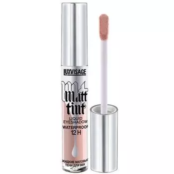 Тени для век жидкие матовые тон 102 Dusty Rose Matt tint waterproof 12H Luxvisage 3мл