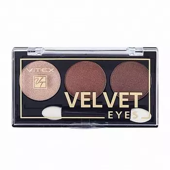Тени компактные для век Terracotta Velvet Eyes Витэкс тон 06