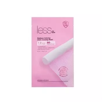 Тканевая маска для лица holika holika less on skin redness calming cica dressing mask 25 мл