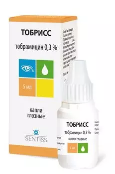 Тобрисс капли глазные 0,3% 5мл