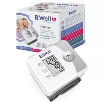 Тонометр автоматический на запястье PRO-39 B.Well/Би Велл
