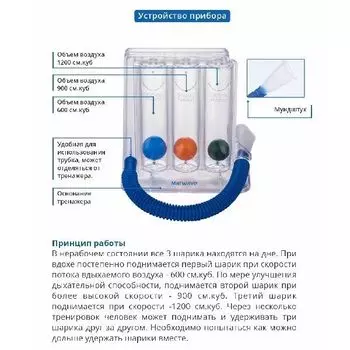 Тренажер дыхательный Matwave