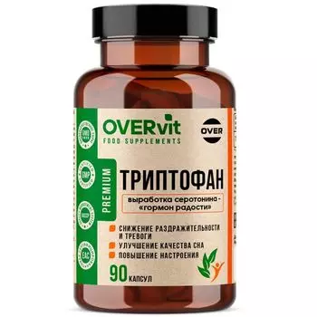 Триптофан OVERvit Over/Овер капсулы 90шт
