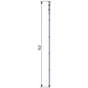Трость металлическая тактильная складная Аверсус, арт.14(527)тс (140-5)