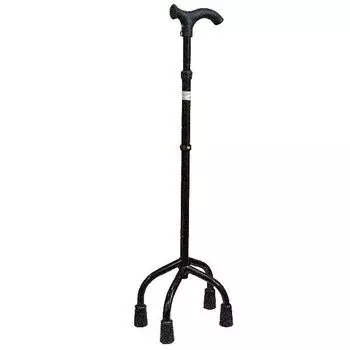 Трость на 4-х опорах, с анатомической ручкой под левую руку Аверсус, арт.22ал/4