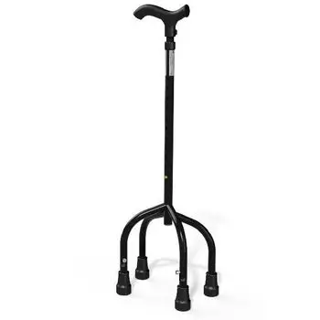 Трость на 4-х опорах с анатомической ручкой под левую руку с упс Аверсус, арт.22утал/4