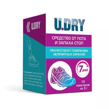 Дезодорант для ног U.Dry/Ю.Драй пак. 3г 10шт