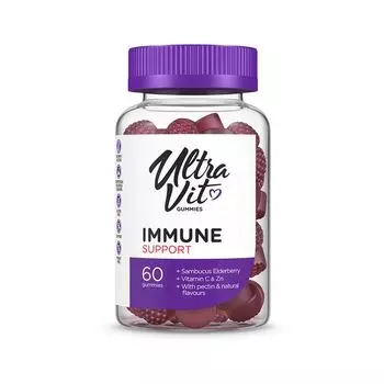 Укрепление иммунитета со вкусом малины пастилки жевательные Ультравит Vplab 3г 60шт