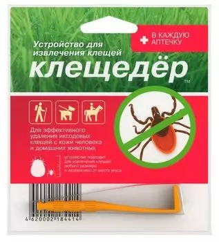 Устройство для извлечения клещей Клещедер