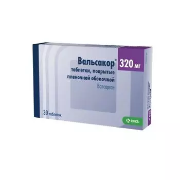 Вальсакор таблетки п/о плен. 320мг 30шт