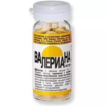 Валериана Экстра Биокор таблетки 50шт