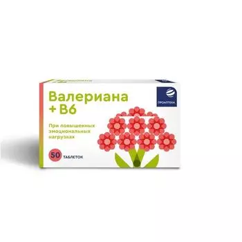 Валериана+В6 Проаптека таблетки 94мг 50шт