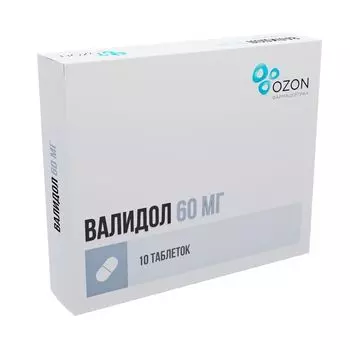 Валидол таблетки подъязычные 60мг 10шт