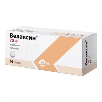 Велаксин таблетки 75мг 56шт