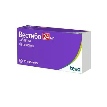 Вестибо таблетки 24мг 30шт