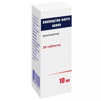 Винпоцетин Форте Канон таблетки банка 10мг 30шт