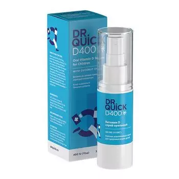 Витамин Д Dr.Quick/Др.Квик спрей подъязычный дозированный 400МЕ 30мл