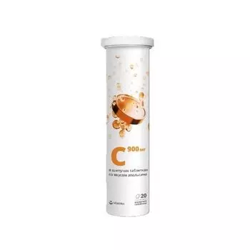 Витамин С 900 апельсин Vitateka/Витатека таблетки шипучие 20шт