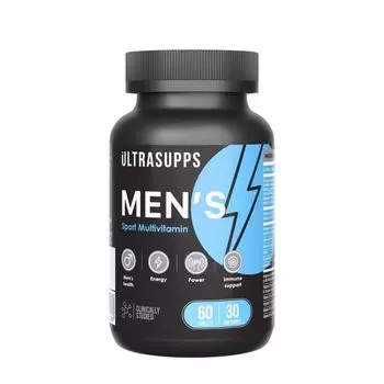 Менс Спорт Мультивитамин UltraSupps/Ультрасаппс таблетки 1404,5мг 60шт
