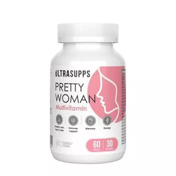 Прити Вумен Мультивитамин UltraSupps/Ультрасаппс таблетки 1650мг 60шт