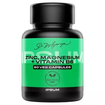 Витаминный комплекс ZMA+Цинк+Магний+B6 IPSUM капсулы 776мг 60шт