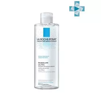 Вода мицеллярная для чувствительной кожи Ultra La Roche Posay/Ля рош позе фл. 400мл 2шт (VRU04354)