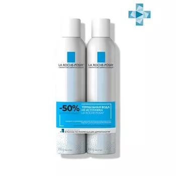 Вода термальная для взрослых и детей скидка -50% на второй La Roche Posay/Ля рош позе фл. 300мл 2шт