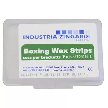 Воск зуботехнический в полосках Boxing wax strips President/Президент 7шт