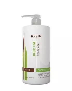 Восстанавливающий кондиционер с экстрактом репейника Reconstructing conditioner Ollin 750 мл