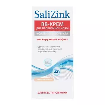 ВВ-крем с тонирующим эффектом для проблемной кожи всех типов Salizink/Салицинк туба 50мл тон 01 Светло-бежевый