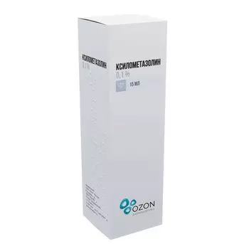 Ксилометазолин спрей назальный 0,1% 15мл