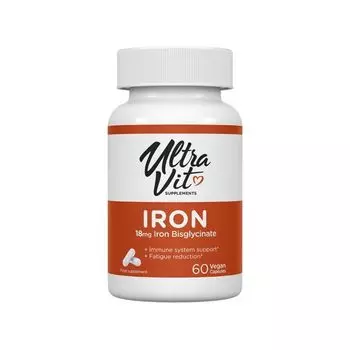 Железо УльтраВит Сапплементс Vplab капсулы 325мг 60шт