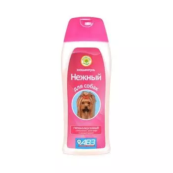АВЗ Нежный Зоошампунь для собак гипоаллергенный с хитозаном и алоэ вера фл. 270мл