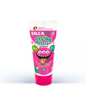Зубная паста гелевая со вкусом жвачки с 6л Silcamed/Силкамед 65мл