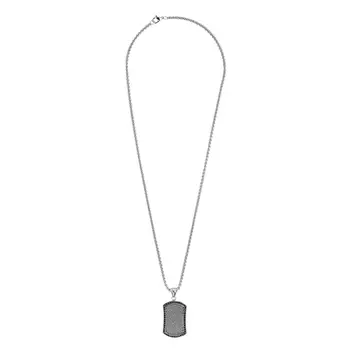 Подвеска Black Crystal Pendant Necklace с цепочкой 60 см (35 мм) ZIPPO 2007178