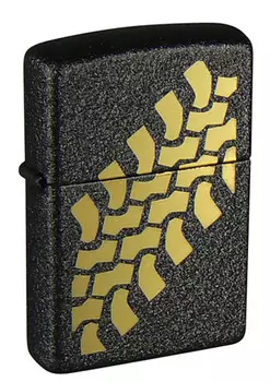 Зажигалка Black Crackle ZIPPO 236 Tire Tracks