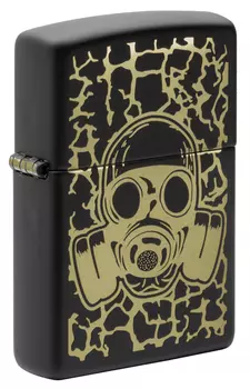Зажигалка Black Matte Skull Gas Mask ZIPPO 49574