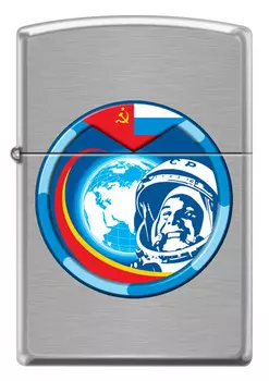 Зажигалка Гагарин ZIPPO 200 COSMONAUT