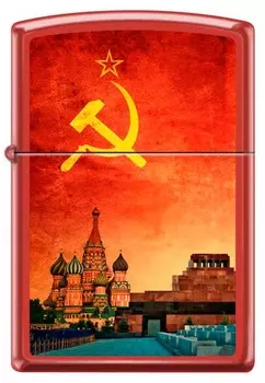 Зажигалка Красная Москва ZIPPO 233 SOVIET DESIGN