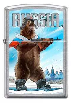 Зажигалка Русский медведь ZIPPO 207 RUSSIAN BEAR