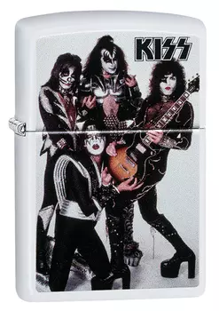 Зажигалка White Matte KISS® ZIPPO 49017